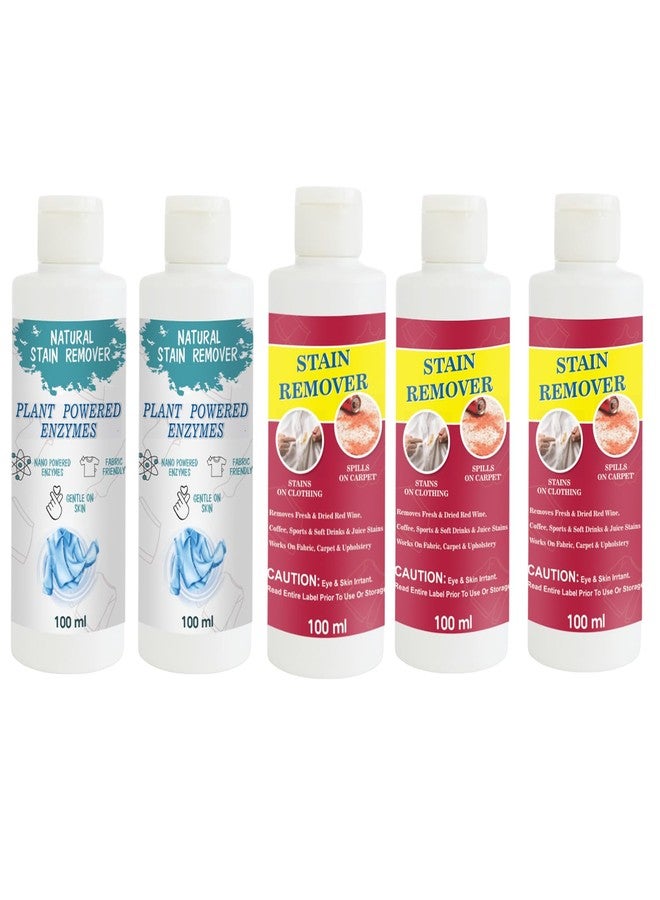 TOOVUS Stain Remover Combo Pack of Shirt (Pack of 2), Red (Pack of 2) and Red Stain Remover | Multi-Surface Cleaning Solution for Clothes, Fabrics, Upholstery (100 g Each) - Image 1